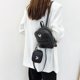 thumbnail image 4 of Mochila escolar de viaje de cuero de moda para mujer con mini bolso de mano (negro) Tmvgtek Para estrenar, 4 of 9