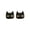 B, variant on 1 Pair Women Stud Earrings Imitation Crystal Gradient Color Cartoon Cat Design Ear Studs Jewelry Gift