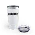 thumbnail image 5 of Nonbinary Pride Retro Non Binary Tumbler Gift Insulated Travel Mug Cup 20oz, 5 of 7