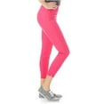 thumbnail image 2 of Aeropostale Womens High-Rise Cropped Jeggings, Pink, Juniors, Medium, 2 of 3