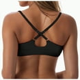 thumbnail image 4 of TOWED22 Women’s Bikini Top Push Up Padded Swim Top V Neck Bathing Suit Tops(Black,S), 4 of 9