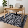 thumbnail image 6 of Brisasol 5x7 Area Rugs for Living Room Washable Rugs Modern Abstract Area Rug Non slip Carpet Rug Distressed for Bedroom Dining Room, Black/White, 6 of 8