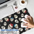 thumbnail image 4 of Long Mouse Pads for Desk,Black Cartoon Skull Pattern Desk Mats on Top Of Desks, Desk Mouse Pad Extra Large with 3mm Non-Slip Base and Stitched Edge for Gaming,Office,Work,Home 31.5"x11.8", 4 of 6