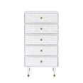 thumbnail image 4 of Five Drawer Geo Dresser Chest, White, 4 of 12