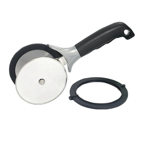 Salad-Chopper with Protective-Covers Dual-Wheels Salad-Cutter Food-grade Stainless Steel Circle Cutter Quick Kitchen Prep