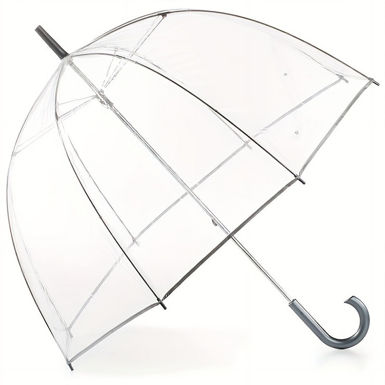 1 Pack Clear Dome Bubble Umbrella - See-Through, Rain & Windproof, Automatic Open, 47-Inch Wide Canopy - Perfect for Weddings, Prom, Graduation, Outdoor Events, Men, Women, All Ages