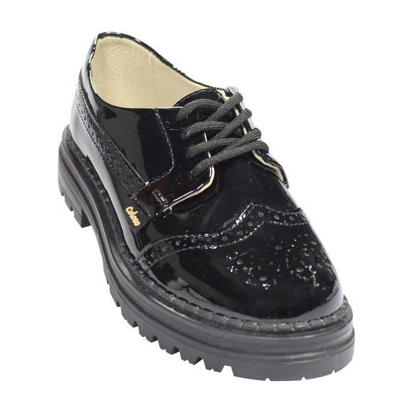 Zapato casual coloso mujer negro charol 13401cx1 LEON  13401cx1mp