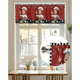 thumbnail image 7 of Kitchen Chef Valances for Windows Knife And Fork Food Red Black White Plaid Valance Rod Pocket Light Filtering Short Window Treatments Curtains for Kitchen Bathroom Living Room Bedroom, 42 x 18 Inch, 7 of 7