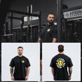 thumbnail image 1 of Nueva camiseta de gimnasio para Fitness, camisetas holgadas de algodón de gran tamaño para hombres, camisetas deportivas de culturismo de manga corta, camisetas de entrenamiento de verano para correr, 1 of 5