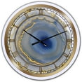 thumbnail image 3 of Designart 'Golden Water Agate' Oversized Fashion Wall Clock, 3 of 3