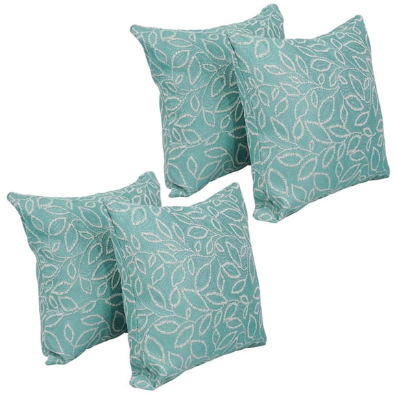 17-inch Jacquard Throw Pillows with Inserts (Set of 4) 9910-S4-ID-095
