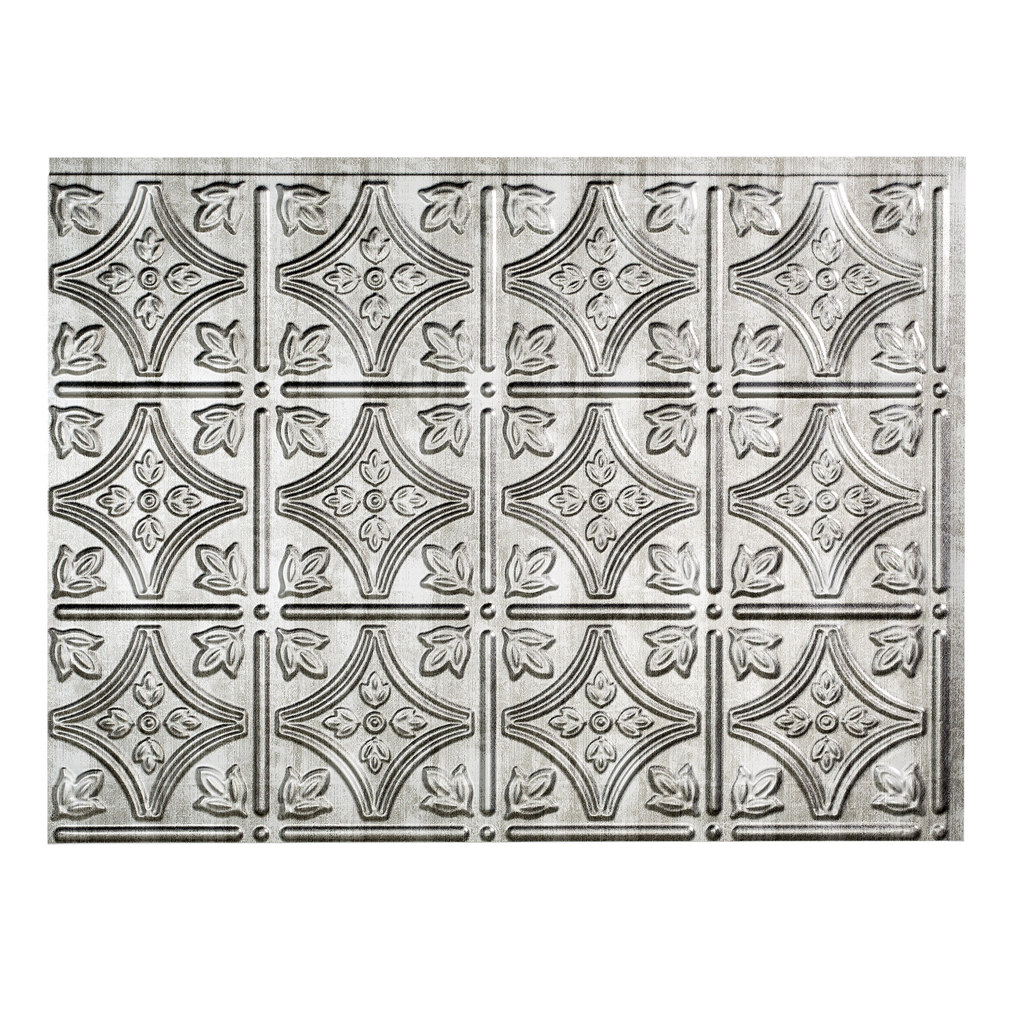 6 x 6 Sample Fasade Easy Installation Rings Antique Bronze Backsplash Panel for Kitchen and Bathrooms