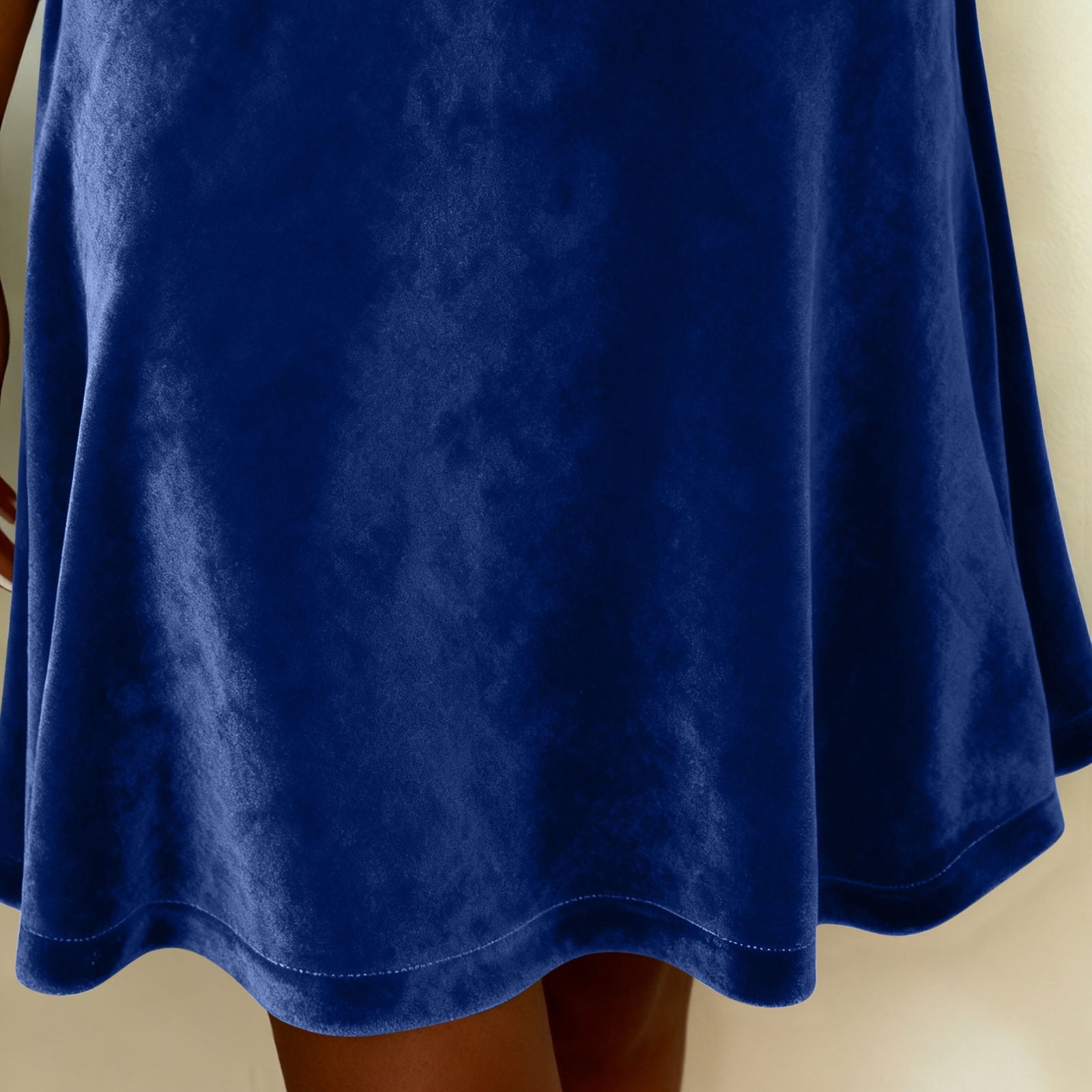 OSFVNOXV Retro Velvet Dress for Petite Women Long Sleeve Mini Length Wedding Guest Dress,Luxury Gifts for Girlfriend
