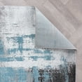 thumbnail image 4 of World Rug Gallery Modern Watercolor Abstract Design Area Rug - BLUE 5'x7', 4 of 9
