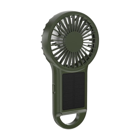 Nkmbld Handheld Fan Portable Usb Rechargeable Fan High Speed Solar Powered Supply Personal Mini Fan for Travel Outdoor Camping Beach Makeup