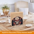 thumbnail image 5 of Flowers Roses in Human Skeleton Napkin Holder for Table Clear Napkin Stand Paper Holder Acrylic Organizer Dispenser Napkins for Dinner Kitchen Restaurant Room, 5 of 8