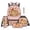 Pink Strawberry Capybara, variant on Jeiento Kids Dinosaur Backpack for Boys Girls Age 8-12 5-Piece Bookbag Set with Lunch Box, Water Bottle Holder, Pencil Case & Keychain for Elementary School 3rd-6th Grade Back to School Supplies
