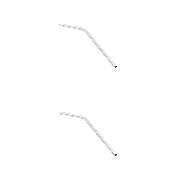 Inteprter Pajitas de acero inoxidable, pajitas de Metal, accesorios para barra recta flexible, suministros para fiestas, utensilios de viaje para bebidas, tipo 5 2piezas Inteprter CBP352566
