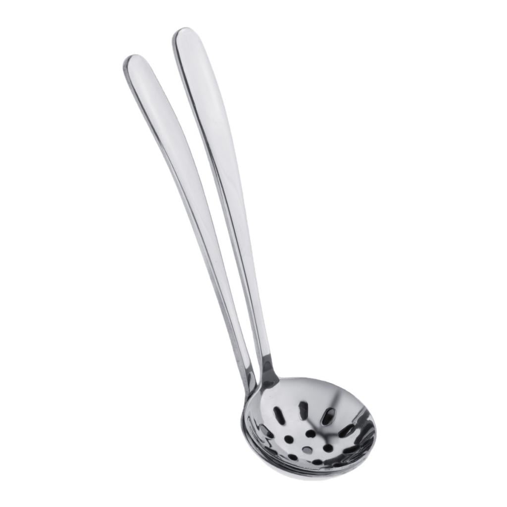 Flameer Skimmer Strainer Stainless Steel Ladle Spoons Soup Cook 3 Sizes M