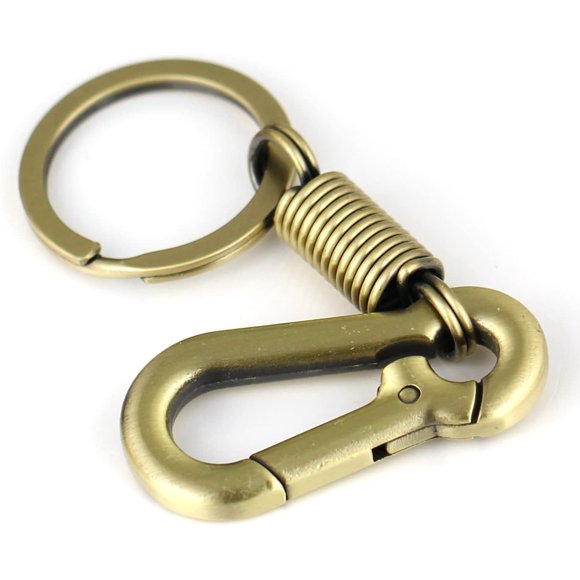 Porte-clés Style Rétro Simple et Puissant en Forme de Mousqueton Porte-Clés Anneau Porte-Clés Porte-Clés
