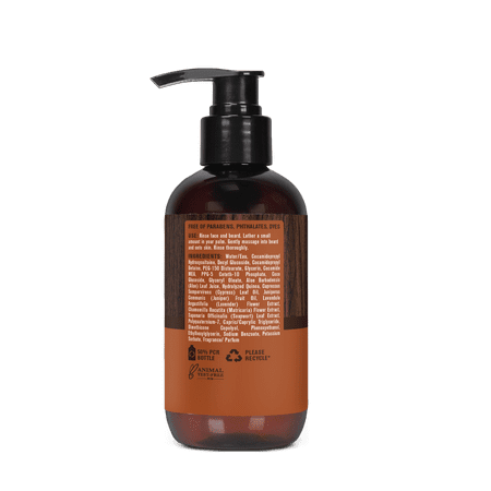 Every Man Jack Aged Bourbon Beard and Face Wash for Men, Naturally Derived, 6.7 fl oz