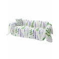 thumbnail image 2 of Purple Lavender Sofa Couch Covers for 3 Cushion Couch,Washable L Shape Sectional Sofa Covers for Loverseat/Pets,Green Leaves Spring Summer Botanical White Slipcover Throw Blanket Futon Cover 71x134, 2 of 8