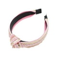 thumbnail image 4 of Unique Bargains 1 Pc Headband Rhinestone Sequins Hair Accessories for Women Pink, 4 of 5
