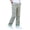Green, variant on WIZUTIZ Mens Elastic Waist Straight Leg Pants Baggy Pull On Work Casual Pants Fashion Stretch Lightweight Solid Trousers