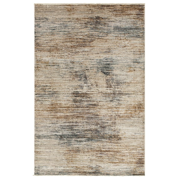 Mohawk Home Plexi Low Pile Latex Backed Stain and Fade Resistant Abstract Cream Indoor Area Rug, 1' 11" X 8'