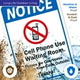 thumbnail image 5 of No Cell Phone Use in Waiting Room Sign,, 5 of 8