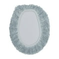 thumbnail image 3 of Better Trends 18"x20" Premium Toilet Lid Cover 100% Cotton Tufted Bathroom Rug Water Absorbent Reversible Machine Washable Blue - Lux Collection, 3 of 4