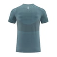 thumbnail image 5 of Generic Men's Ice Silk Summer Short Sleeve T-Shirt Basic Solid Crewneck Pullovers Stretch Outdoor Workout Casual Tee Tops, 5 of 6