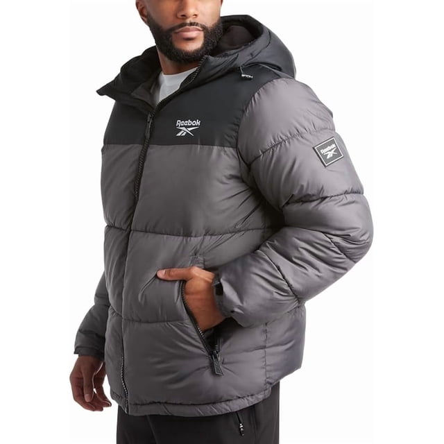 Chaqueta de invierno para hombre Reebok acolchada e insulated tipo puffer, talla M