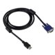 thumbnail image 2 of 1.8m Hdmi Male To Vga Male 15pin Video Cable(black), 2 of 4