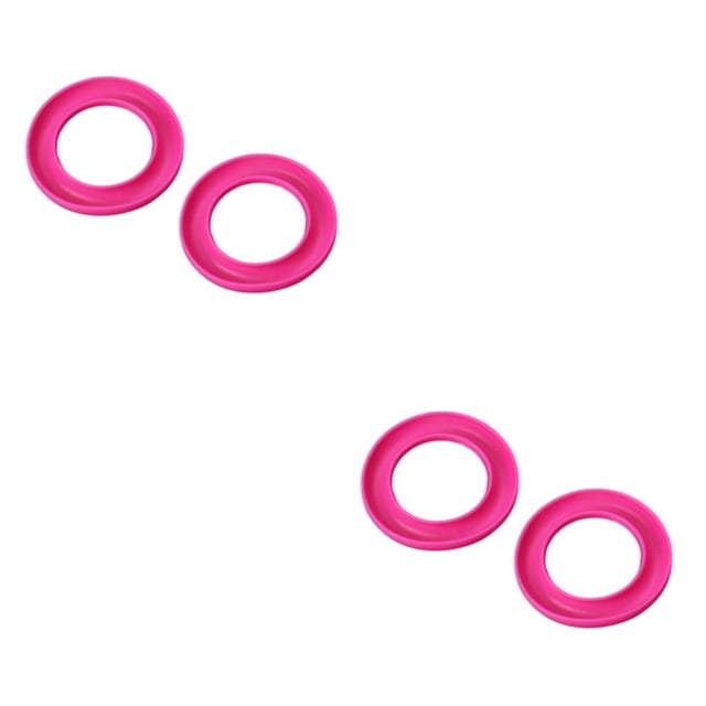 Scienceny Portabobinas de plástico para bordar, organizador de bobinas ligeras, caja de almacenamiento, anillo de goma, herramientas de costura, Rosa roja 2piezas