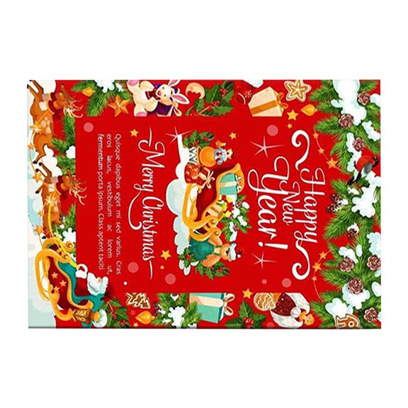 EUDIDV Xmas Decor Items Christmas Letter Door Mats Kitchen Mats Bedroom Living Room Interior Home Carpet Mats Holiday Decorations