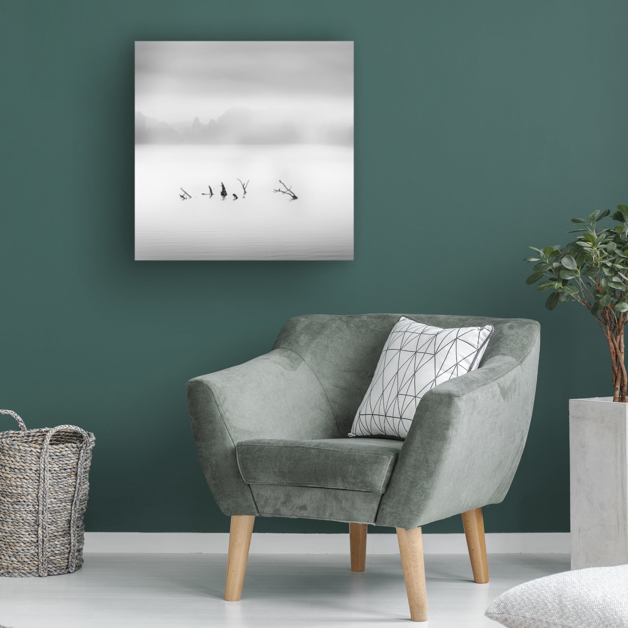 Canvas Wall Art - George Digalakis 'Waterland' Wall Art for Living Room, Bedroom, or Office D?cor by Trademark Fine Art - 35 x 35 Inches