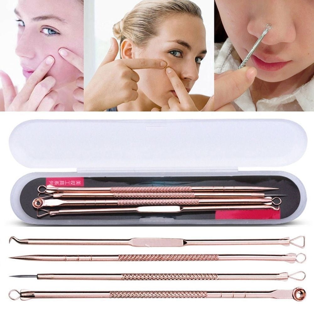 Pimple Remover Tool Kit Blackhead Extractor Comedone Acne Spot Popper
