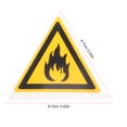 thumbnail image 2 of OUNONA 2Pack Flammable Hazard Sign Label for Fire Safety Warning in Outdoor Settings 8.7x8.7x0.2in, 2 of 7