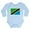 Sky Blue, variant on CafePress - Tanzania Flag Body Suit - Long Sleeve Cotton Baby Bodysuit