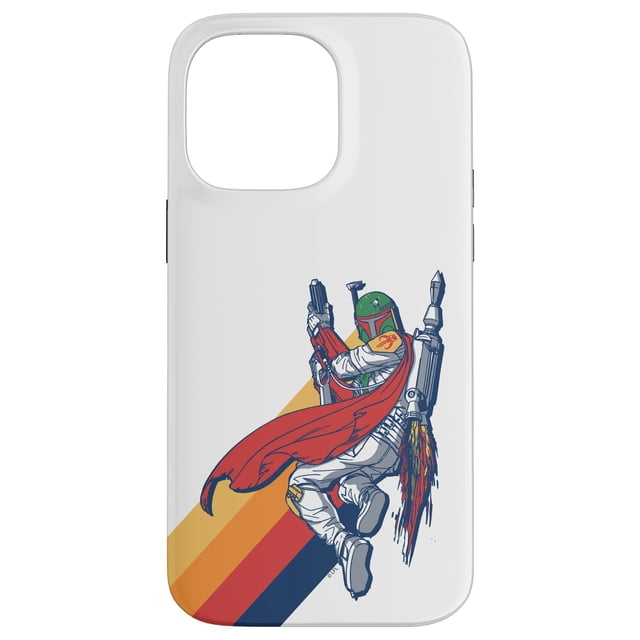 Funda para teléfono STAR WARS Boba Fett Retro Rainbow para iPhone 14 Pro Max