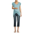 thumbnail image 2 of Time And Tru Women's Maternity Knot Front T-Shirt, 2 of 6