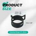 thumbnail image 2 of Uxcell 5pcs Spring Band Type Hose Clamps 27mm Fuel Line Hose Spring Clip Silicone Vacuum Hose Pipe Clamp Low Pressure Tube Clip Fastener, Black, 2 of 7
