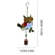 thumbnail image 3 of RKSTN Wrought iron painted wind chimes Owl Iron Glass Painted Ornaments Wind Chime Garden Courtyard Crafts Pendant, 3 of 9