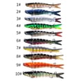 thumbnail image 4 of Cebos de pesca de plástico duro de 10 cm, 10 colores, material duradero, diseño vibrante, para pesca en agua dulce, señuelos de jigging efectivos, recuperación silenciosa, patrones variados,, 4 of 9