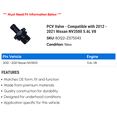 thumbnail image 2 of PCV Valve - Compatible with 2012 - 2021 Nissan NV3500 5.6L V8 2013 2014 2015 2016 2017 2018 2019 2020, 2 of 2