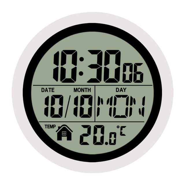 Reloj de ducha digital BLESIY con indicador de fecha y temperatura interior