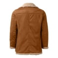 thumbnail image 2 of LEEy-world Rain Coats for Men Men'S Jacket Casual Windproof Bomber Jackets Full Zip Windbreaker Jackets Warm Winter Padded Coats Bomber Jackets Khaki,4XL, 2 of 4
