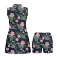 thumbnail image 4 of Yuyamidu Hawaiian Flower Tennis Golf Dress with Shorts Hibiscus Golf Athletic Workout Exercise Dresses with Pockets Athletic Dresses Zipper Collared Tennis Dress Size XL, 4 of 7