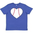 thumbnail image 3 of Inktastic Heart Shaped Baseball Youth T-Shirt, 3 of 5